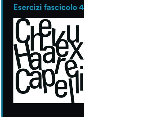 Esercizi fascicoli 4